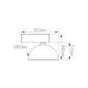 ORBIT LED Wandlicht 6W/9W 2700K Dimbaar - 2
