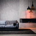 IDRIS pendel 1xE27 zwart/goud - 2
