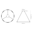 BATON LED 52W 3000K Pendel rond Ø800mm - 2