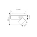 Nysit 1L B/B/B 1x4,5W GU10 dimmable LED incl. - 2