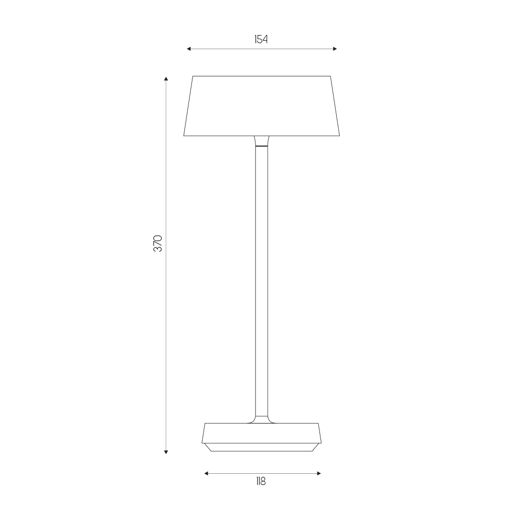 ARGIA LED 2W 230Lm IP44, herlaadbaar, batterij inclusief, wit - 2