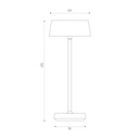 ARGIA LED 2W 230Lm IP44, herlaadbaar, batterij inclusief, wit - 2