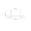 ISE Pendel 5x GU10 excl 1000mm geborsteld brons + zwart - 2