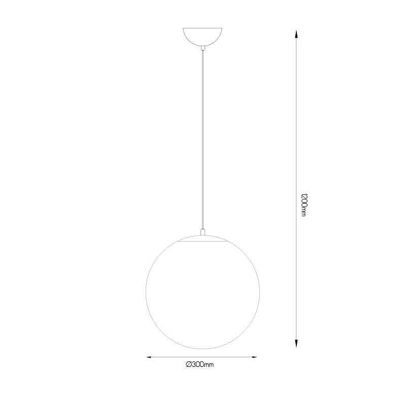 SPHERE Pendel Wit + satin nikkel 1x 60W E27 D30 - 2