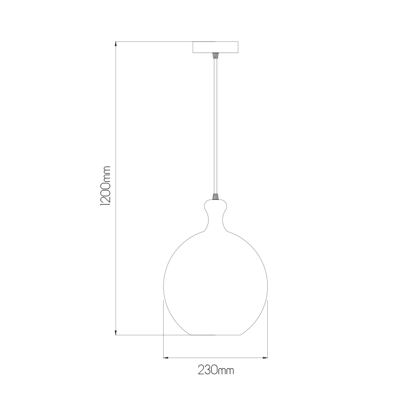 SONOS Pendel Koper/Roze 1x E27 - 2