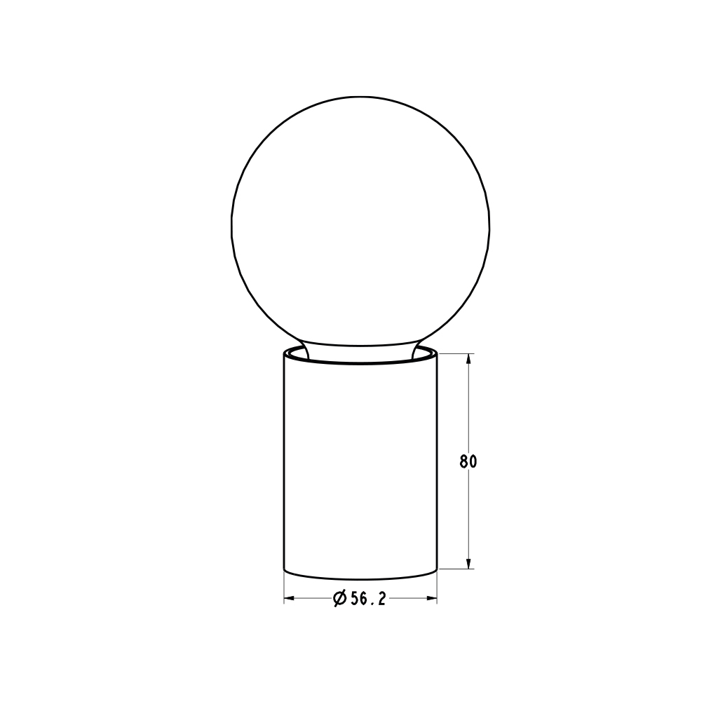 BABU Tafellamp wit 1x E27 excl (Ø56x80) - 2