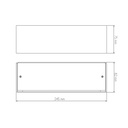FLUO Wandlicht sat.wit 250mm R7s 118mm 10W LED WW dimbaar - 2