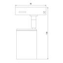 Nysit 1L monophase track spot wit - 2