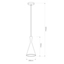 OSHA pendel 1xE27 zwart/goud - 3