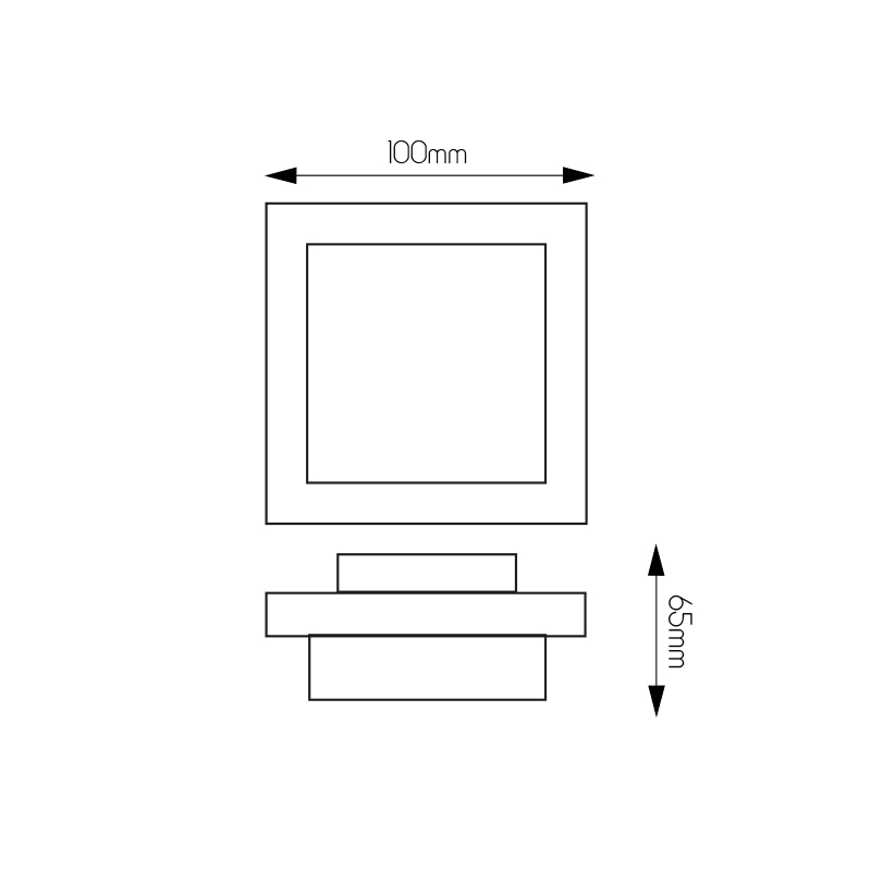 QUASI Wandlicht 25xLED 5W - IP54 - 2