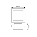QUASI Wandlicht 25xLED 5W - IP54 - 2