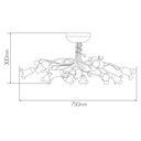 MIZAR PLAF.     10XG9 2,5W dim LED RUGGINE  1286/10A - 2