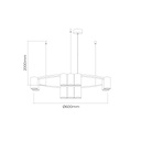 ISE Pendel 10x GU10 excl Ø600mm geborsteld brons + zwart - 2