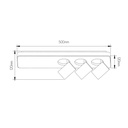 Nysit 3L B/B/B 3x4,5W GU10 dimmable LED incl. - 2