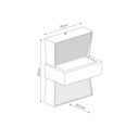 ESPRY v2.0 wandlicht grafiet Warm Wit LED max 1x7W IP54 - 2
