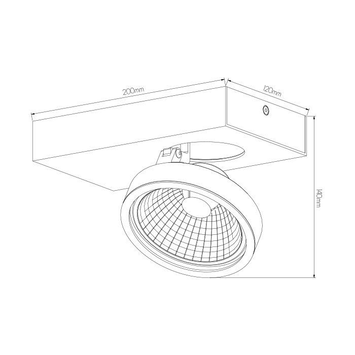 AEON-1 wit 1x AR111 (incl) - 2