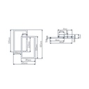NORI LED 42W 3000K wit 435x335x60 dimbaar - 3