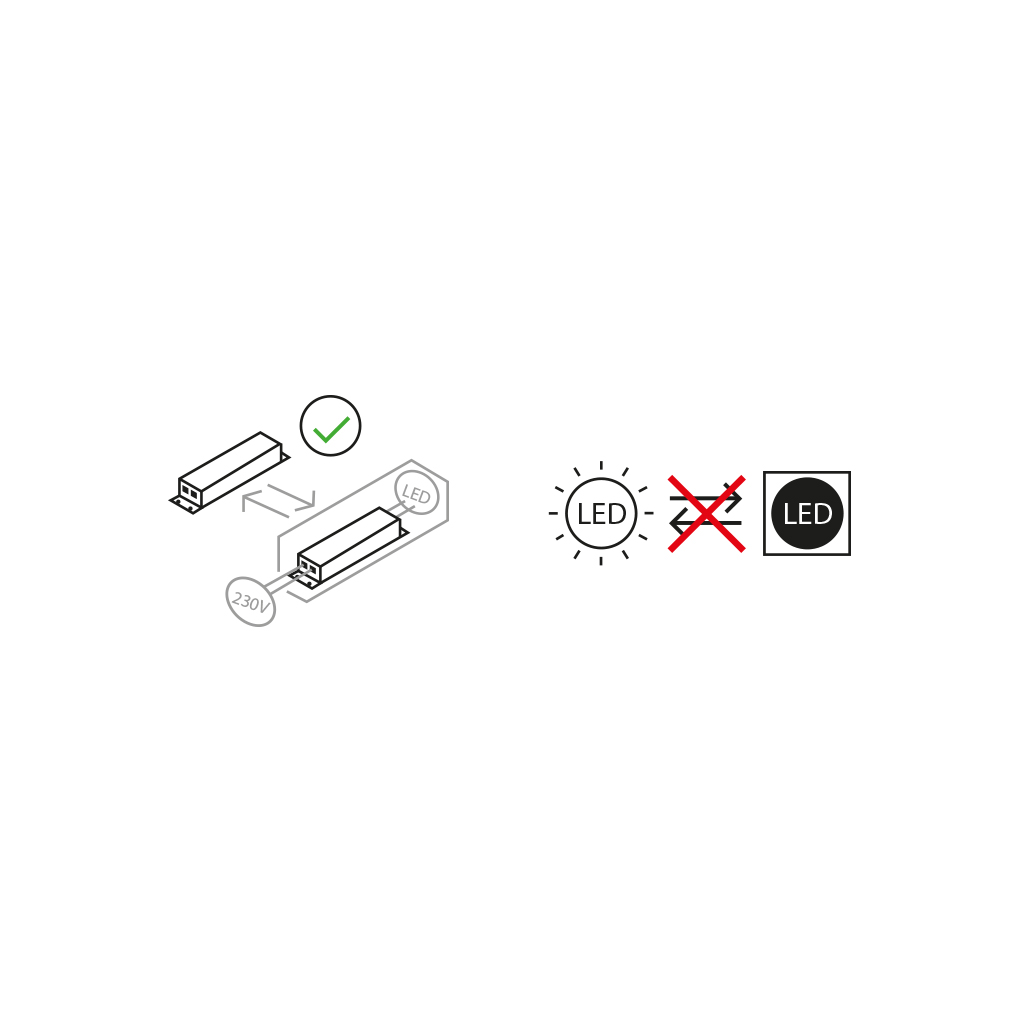 GURI LED Vloerlamp 54W 3000K Zwart Dimbaar - 5