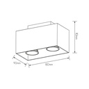 KUBO wit 2x 5W LED GU10 dimbaar incl. - 2