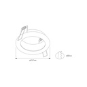 ZOOM basis wit 1x GU10 rond - 3