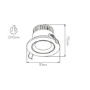 PARNA spot downlight round 10,5WLED/3000K/400mA 750LM - 2