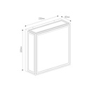 KELSO wandlicht 2xE27 max 15W IP65 mat zwart - 2
