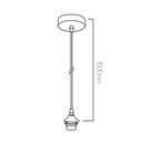 ROGODO optioneel ophangstel zwart 150cm - 2