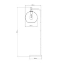 OSIRA Vloerlamp E27 Zwart, helder glas Ø250mm - 2
