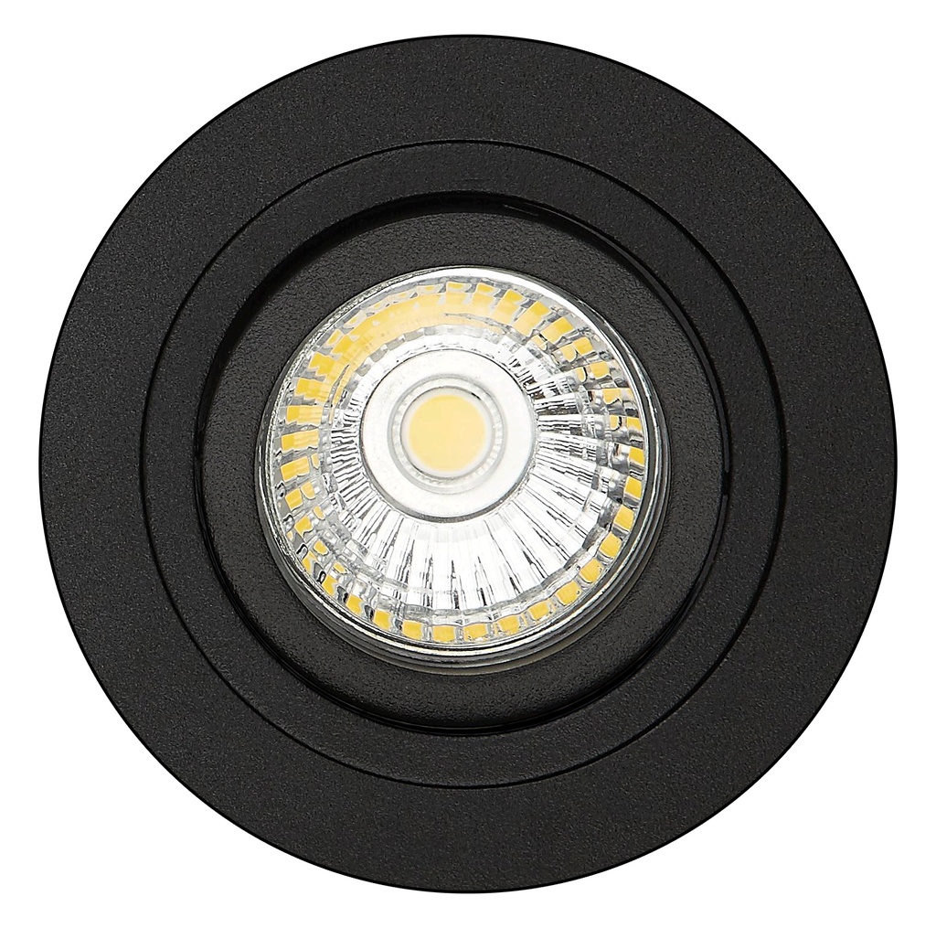 ZOOM basis zwart 1x GU10 rond - 2