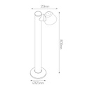 TATTI Paal IP54, zwart, GU10 excl - 2