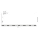BATON LED 51W 3000K Pendel 2400mm - 2