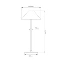 QUTE LED tafellamp 3W 320Lm IP54, herlaadbaar, batterij incl, brons - 3