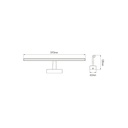 AMUR LED 12Watt 840Lm 3000K IP23 ZWART - 2