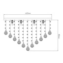 KRISTO SQ plaf. Chroom/cristal 8xG9 2,5W dim LED  incl - 2