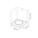 QBUS ceiling zilver 9W 700lm IP54 - 2