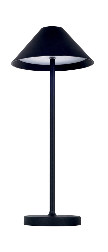 QUTE LED tafellamp 3W 320Lm IP54, herlaadbaar, batterij incl, zwart - 2
