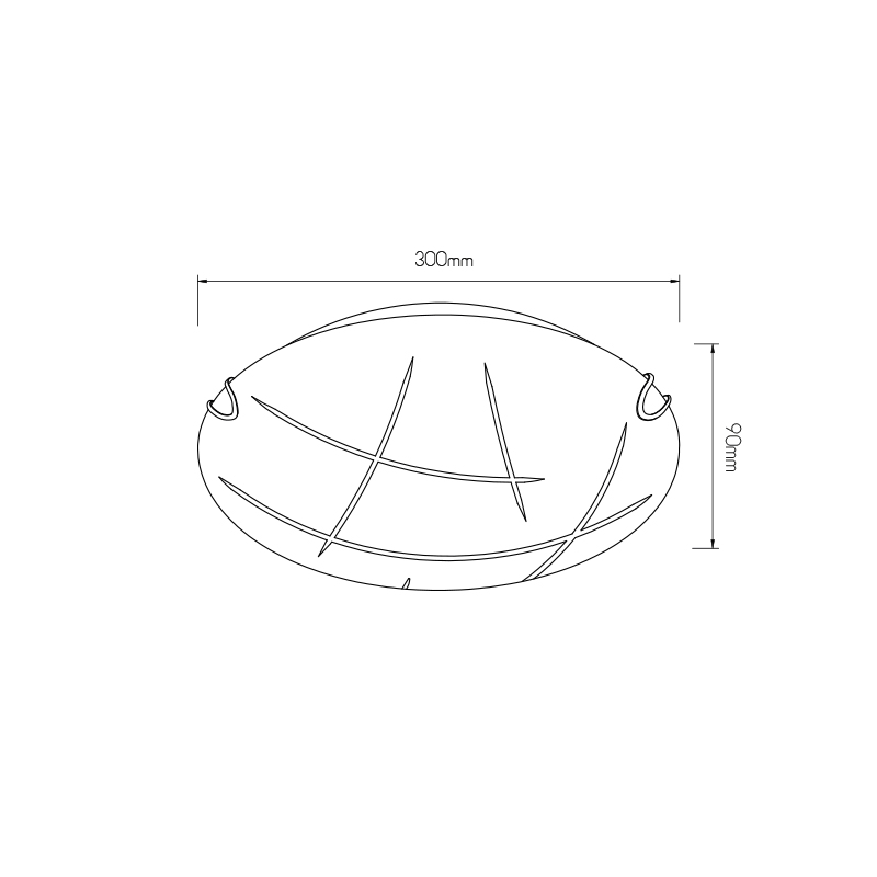 TANA plaf. D30 12x1W LED 3000K - 2