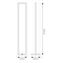 GURI LED vloerlamp 47W 3000K wit dimbaar - 2