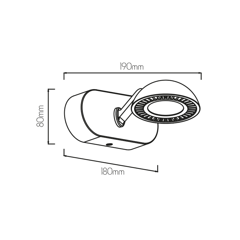 NOOMI Spot dimbaar 1x7W 3000K satin wit - 2
