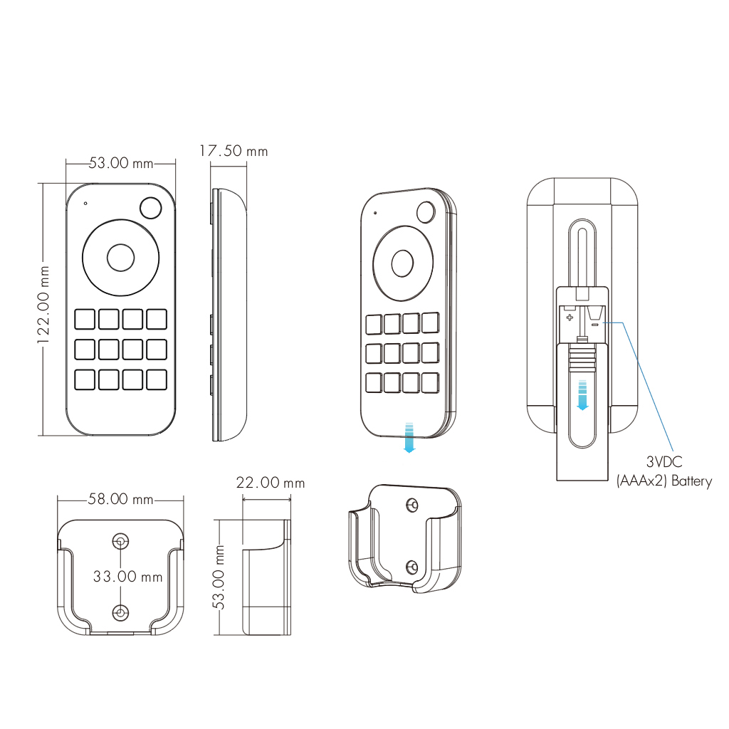 Remote 4 zones for single colour LED strip - 2