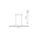 LINO LED 36Watt 2867lm Pendel 3000K wit - 2