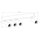 LOPAL 4L 4x 4,5W LED spot zwart - 2