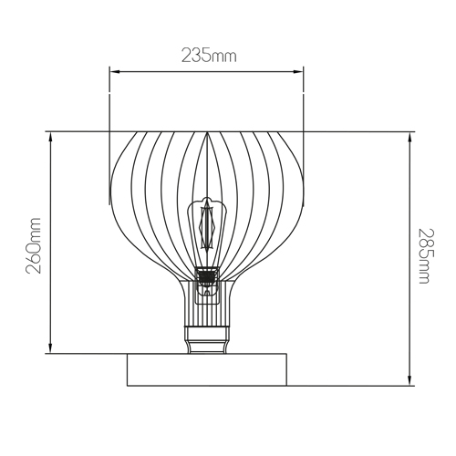 RAGA 1x E27 tafellamp zwart+koper - 2