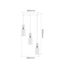 BIZUM pendel 3x E27 zwart + koper_3403158 - 2