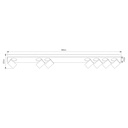 Nysit 7L B/B/B 7x4,5W GU10 dimmable LED incl. - 2