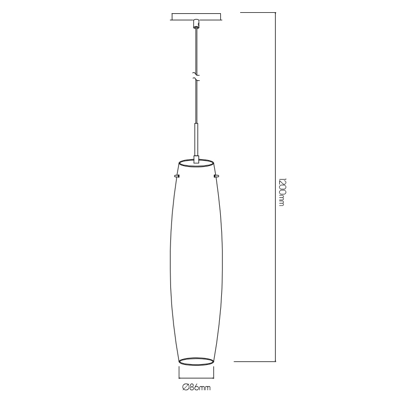 MARU pendel 1xE27 satin-nikkel/wit glas - 2