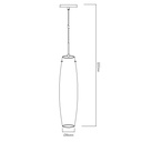 MARU pendel 1xE27 satin-nikkel/wit glas - 2