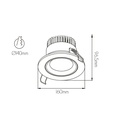 PARNA spot downlight round 25WLED/3000K/700mA 2150LM - 2
