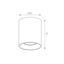 BABAR Plafondlicht geborsteld staal rond 1xGU10 excl (max 50W) - 2