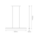 MUXAR LED pendel 20W dimbaar zwart - 2